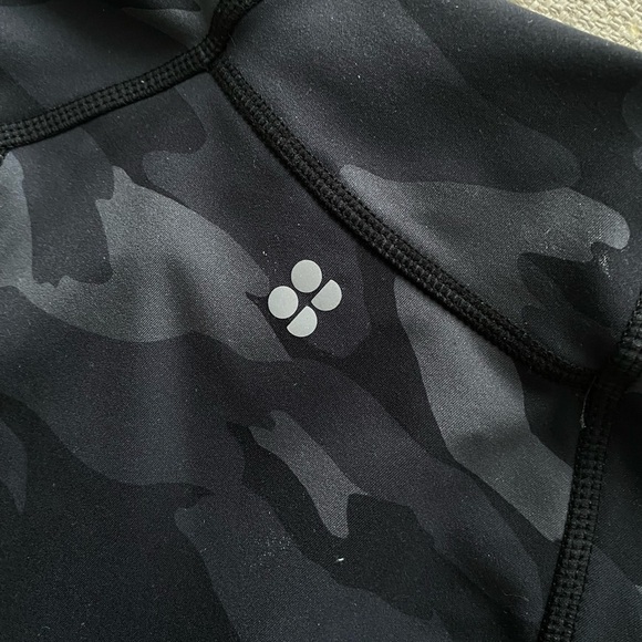 Sweaty Betty Jacket Women’s Medium Power Workout Zip Through Black Tonal Camo - Picture 8 of 11